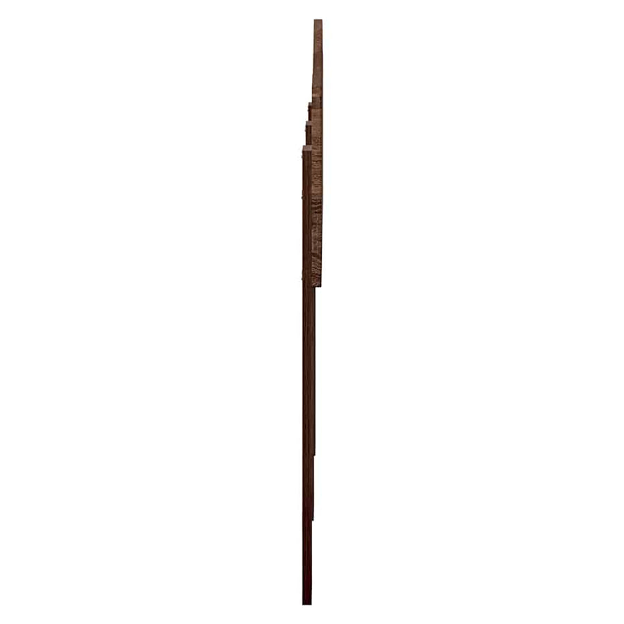 Hoofdbord met hoofdeinde Bruin Eiken 135 cm Bewerkt hout