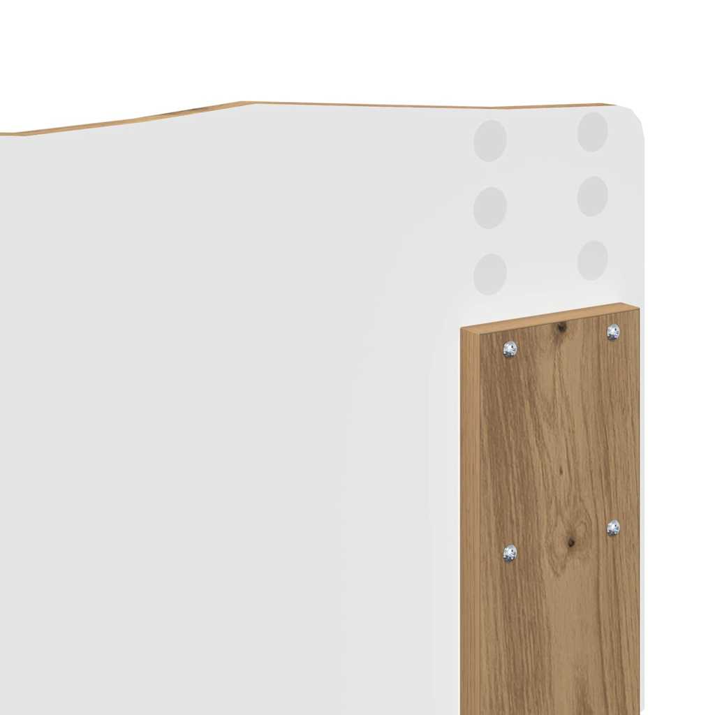 Hoofdbord met hoofdeinde Artisan Eiken 135 cm Bewerkt hout
