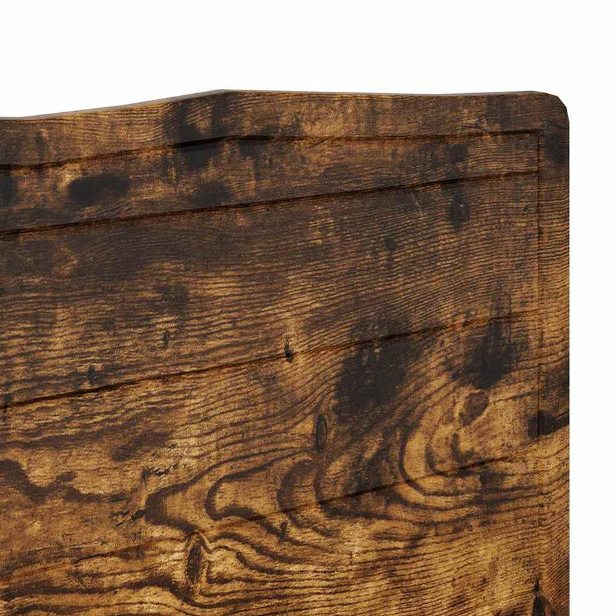 Hoofdbord met hoofdeinde Gerookt eiken 120 cm Bewerkt hout