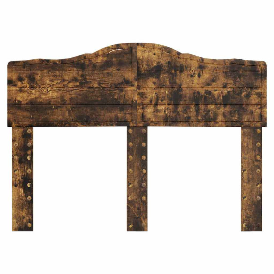 Hoofdbord met hoofdeinde Gerookt eiken 120 cm Bewerkt hout