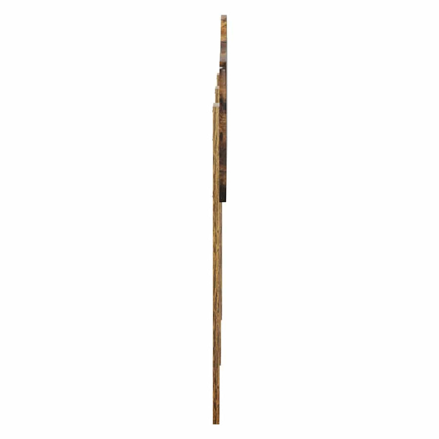 Hoofdbord met hoofdeinde Gerookt eiken 120 cm Bewerkt hout