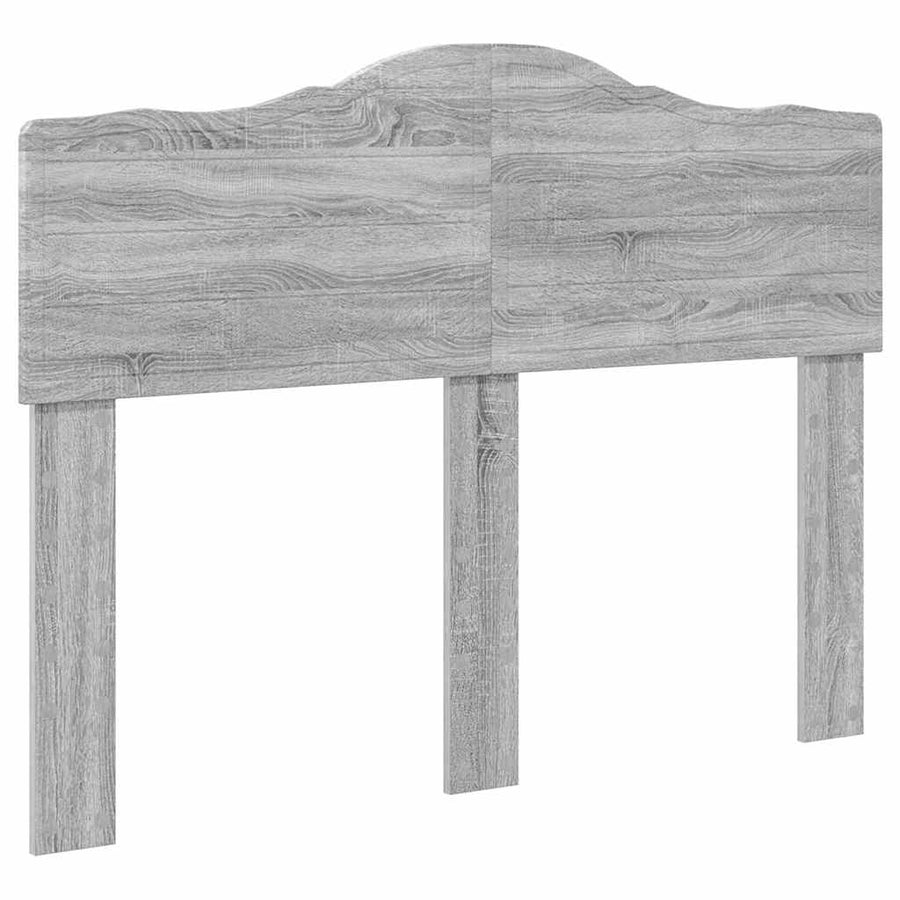 Hoofdbord met hoofdeinde Grijs Sonoma 120 cm Bewerkt hout
