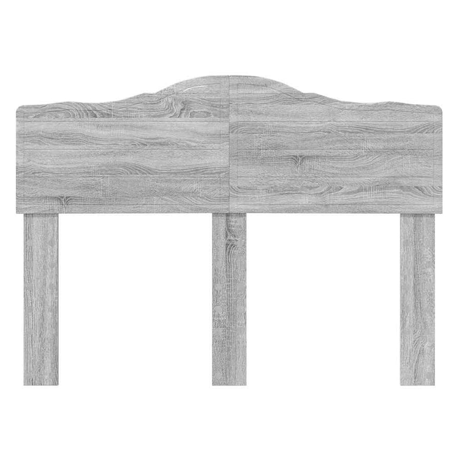 Hoofdbord met hoofdeinde Grijs Sonoma 120 cm Bewerkt hout