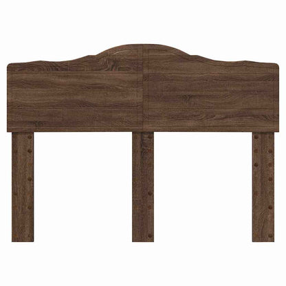 Hoofdbord met hoofdeinde Bruin Eiken 120 cm Bewerkt hout