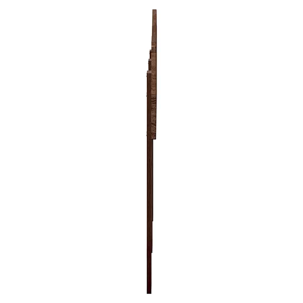 Hoofdbord met hoofdeinde Bruin Eiken 120 cm Bewerkt hout