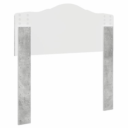 Hoofdbord met hoofdeinde Beton Grijs 100 cm Bewerkt hout