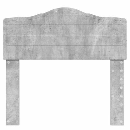 Hoofdbord met hoofdeinde Beton Grijs 100 cm Bewerkt hout