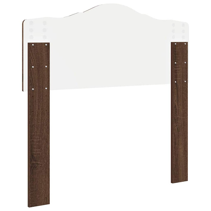 Hoofdbord met hoofdeinde Bruin Eiken 100 cm Bewerkt hout