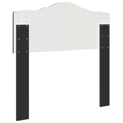 Hoofdbord met hoofdeinde Zwart Eiken 90 cm Bewerkt hout