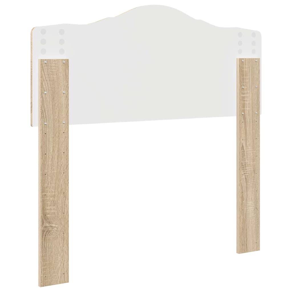 Hoofdbord met hoofdeinde Sonoma Eiken 90 cm Bewerkt hout