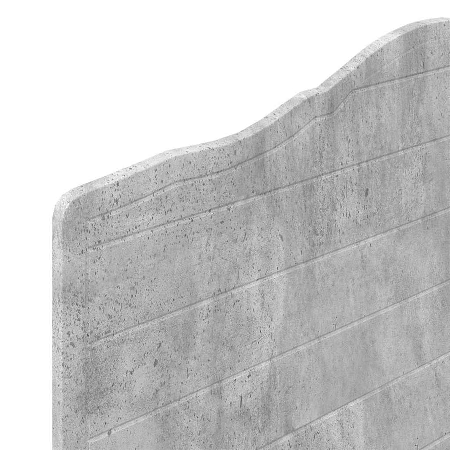 Hoofdbord met hoofdeinde Beton Grijs 90 cm Bewerkt hout