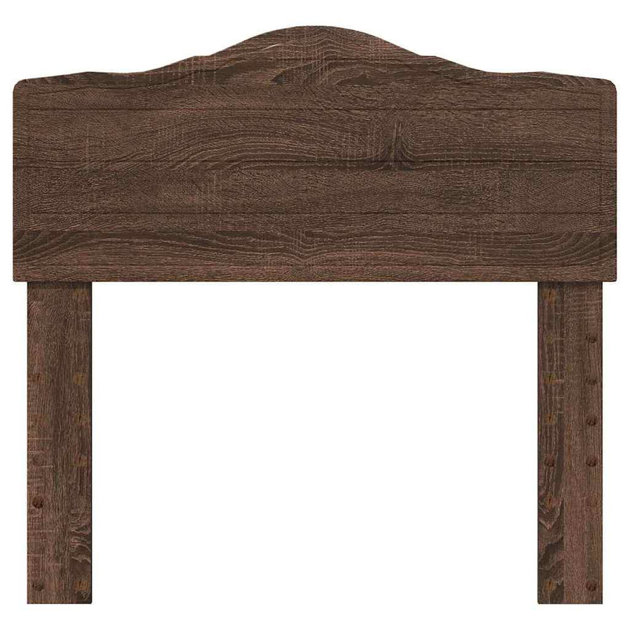 Hoofdbord met hoofdeinde Bruin Eiken 90 cm Bewerkt hout
