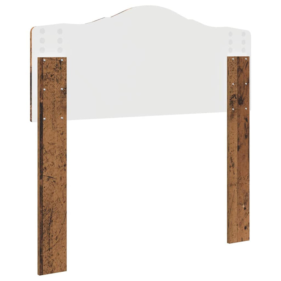 Hoofdbord met hoofdeinde Oud Hout 90 cm Bewerkt hout
