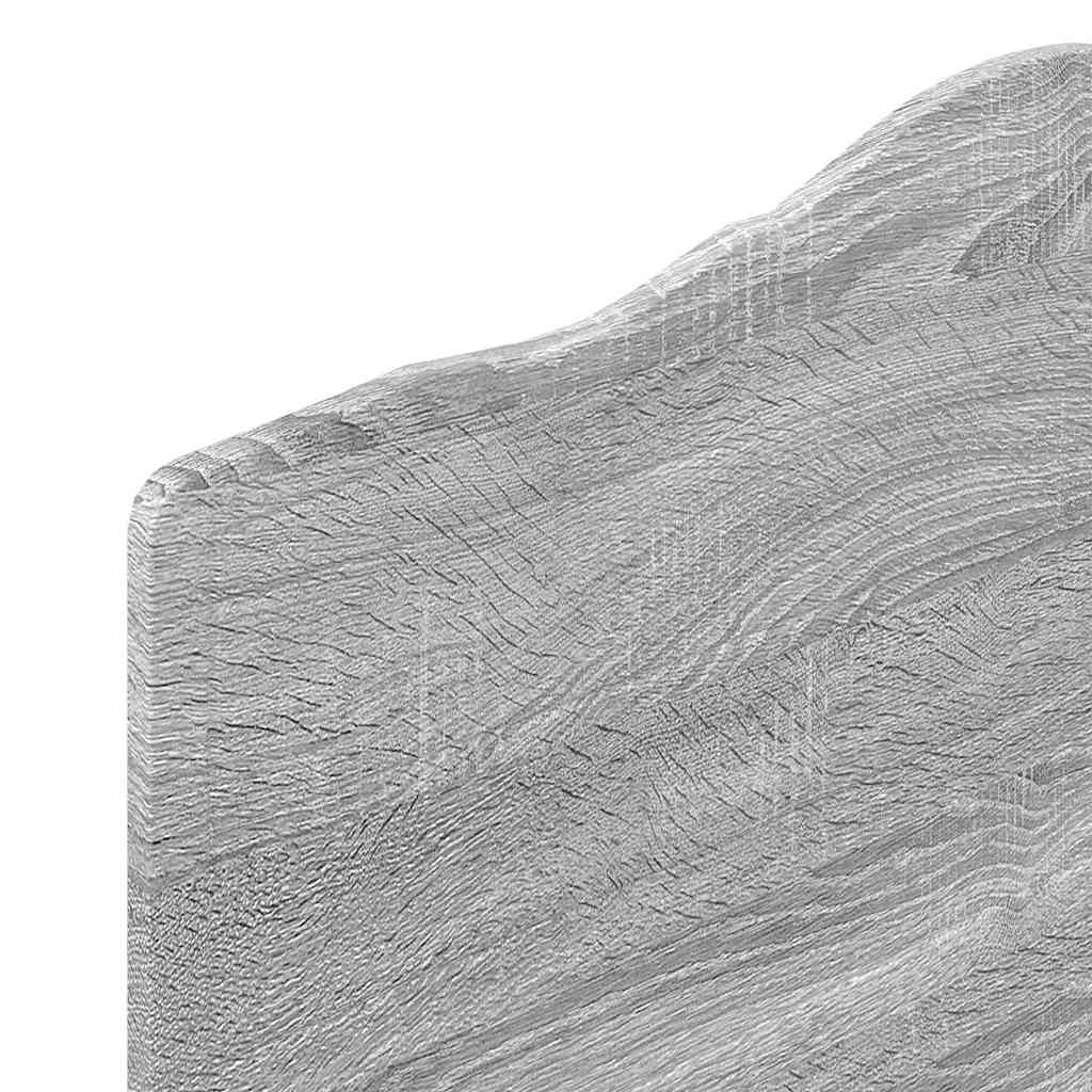Hoofdbord met hoofdeinde Grijs Sonoma 80 cm Bewerkt hout