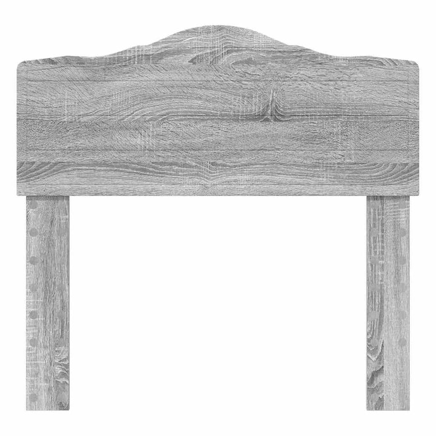 Hoofdbord met hoofdeinde Grijs Sonoma 80 cm Bewerkt hout