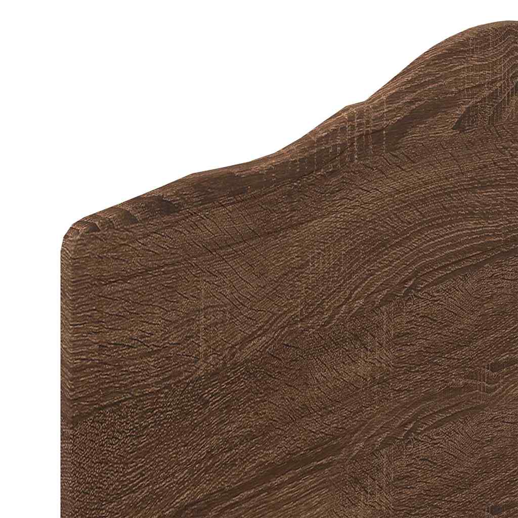 Hoofdbord met hoofdeinde Bruin Eiken 75 cm Bewerkt hout