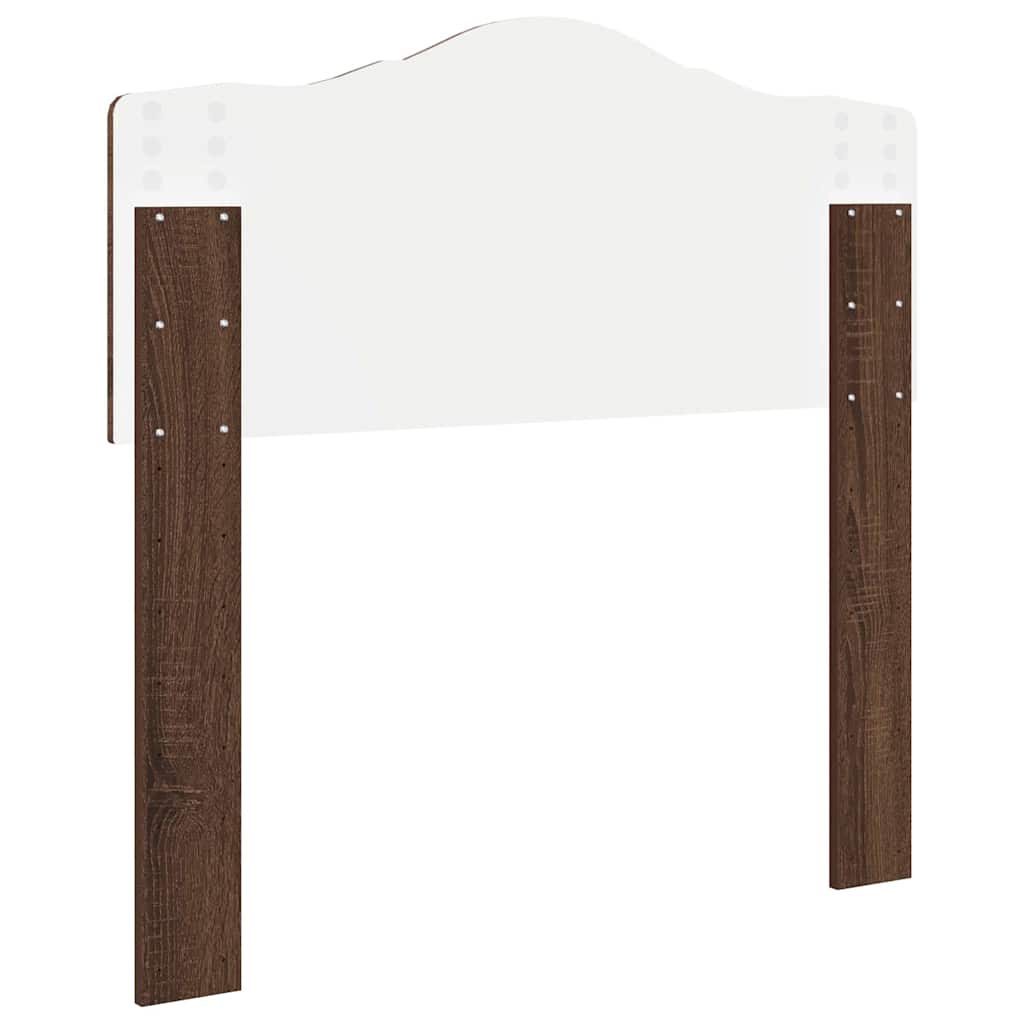 Hoofdbord met hoofdeinde Bruin Eiken 75 cm Bewerkt hout