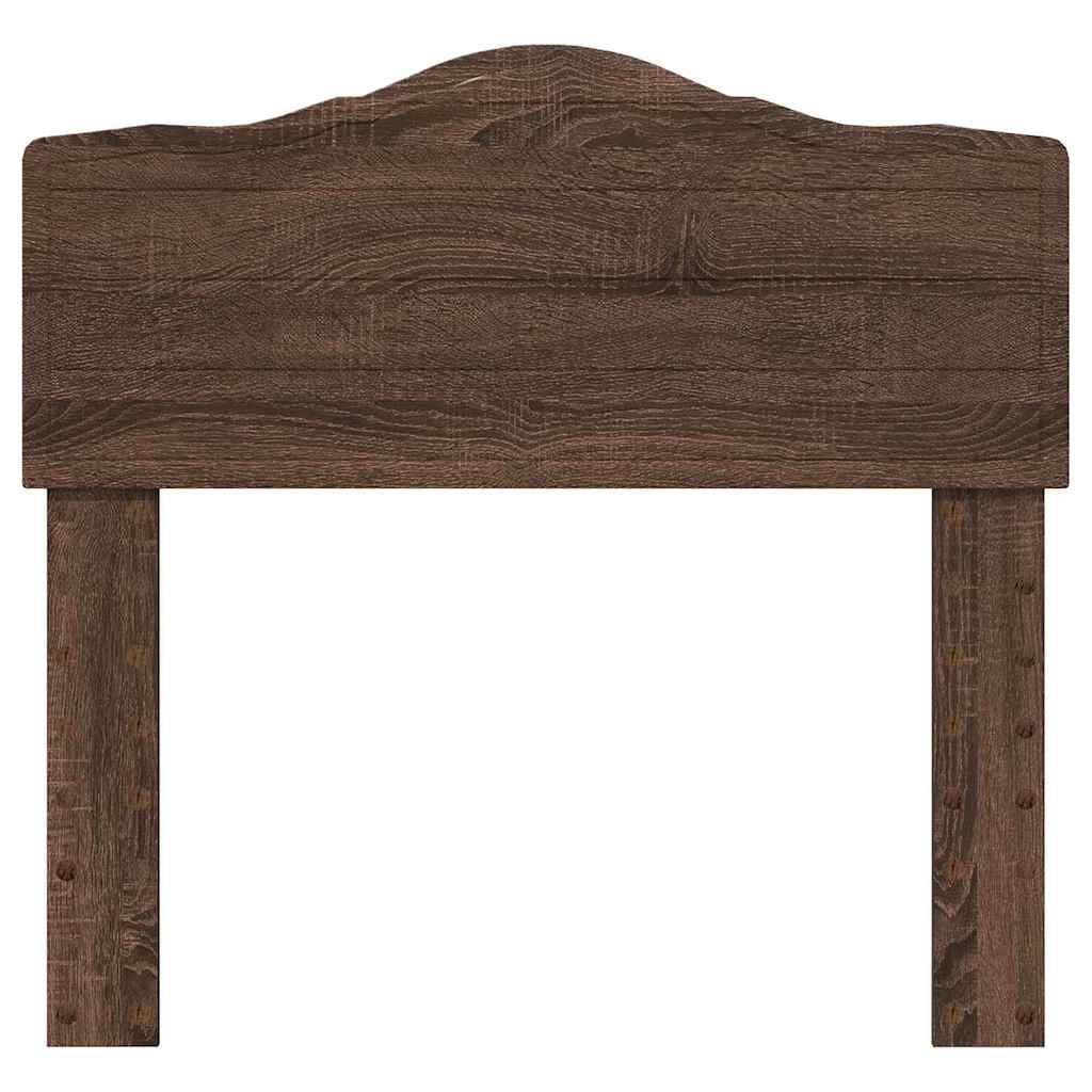 Hoofdbord met hoofdeinde Bruin Eiken 75 cm Bewerkt hout