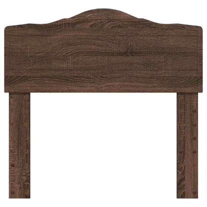 Hoofdbord met hoofdeinde Bruin Eiken 75 cm Bewerkt hout