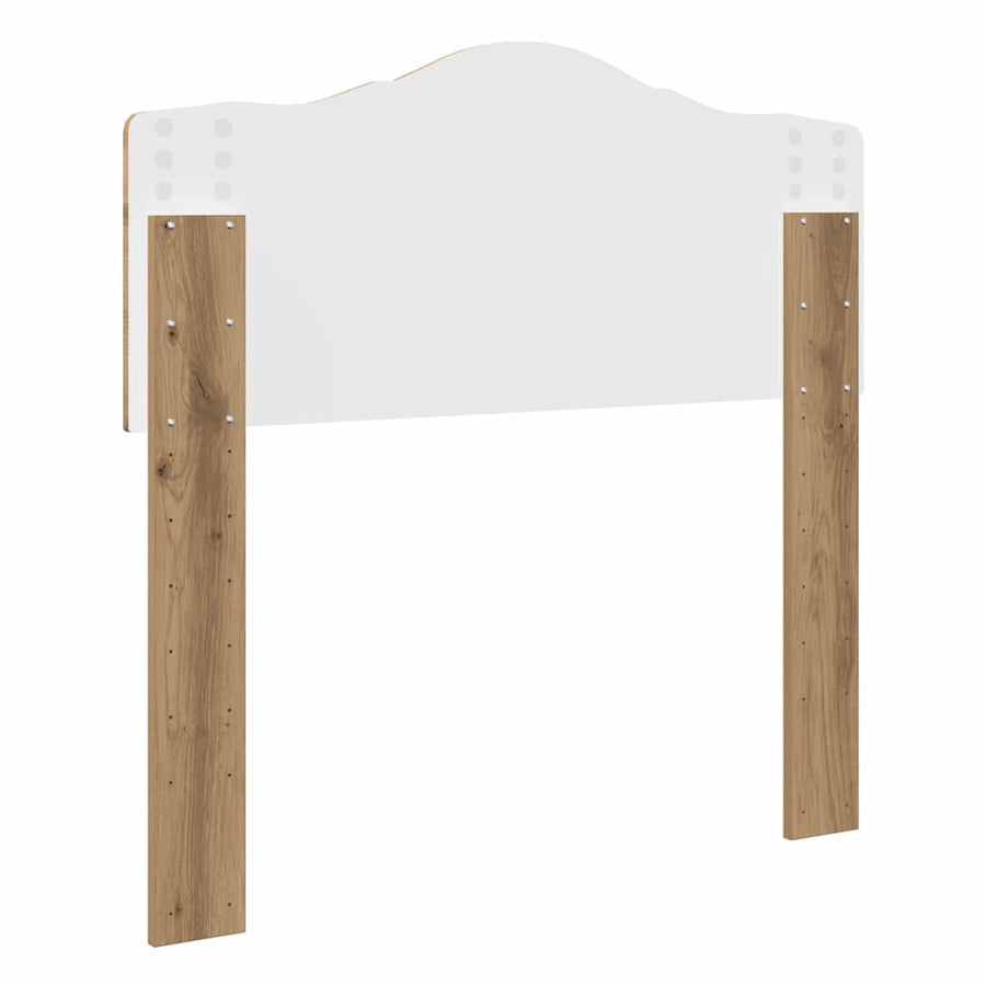 Hoofdbord met hoofdeinde Artisan Eiken 75 cm Bewerkt hout