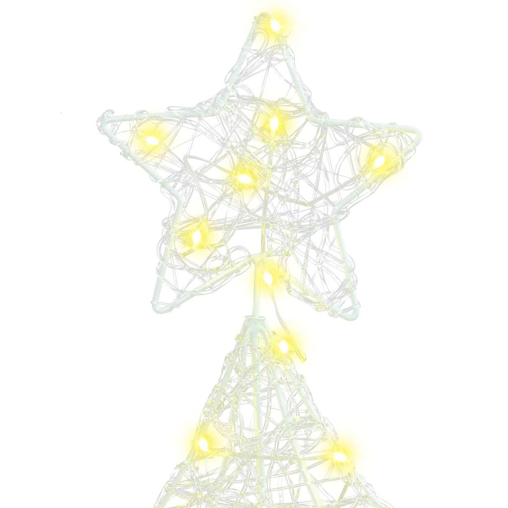 Kerstboom met 100 LED Warmwit 120 cm Acryl