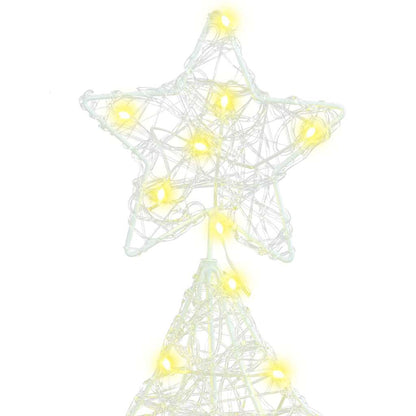 Kerstboom met 100 LED Warmwit 120 cm Acryl