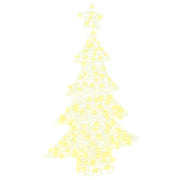 Kerstboom 120 cm acryl warmwit met 100 LED