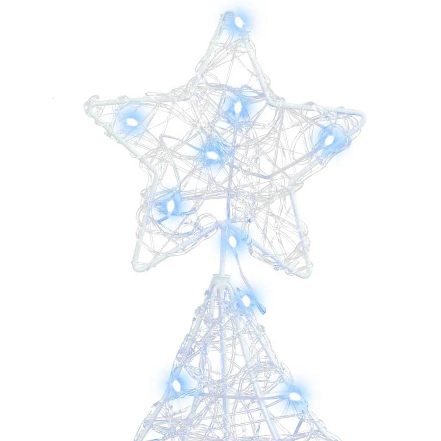 Kerstboom met 100 LED Koudwit 120 cm Acryl