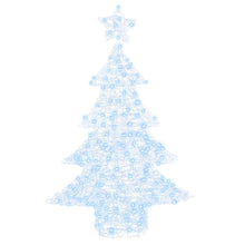 Kerstboom met 100 LED Koudwit 120 cm Acryl