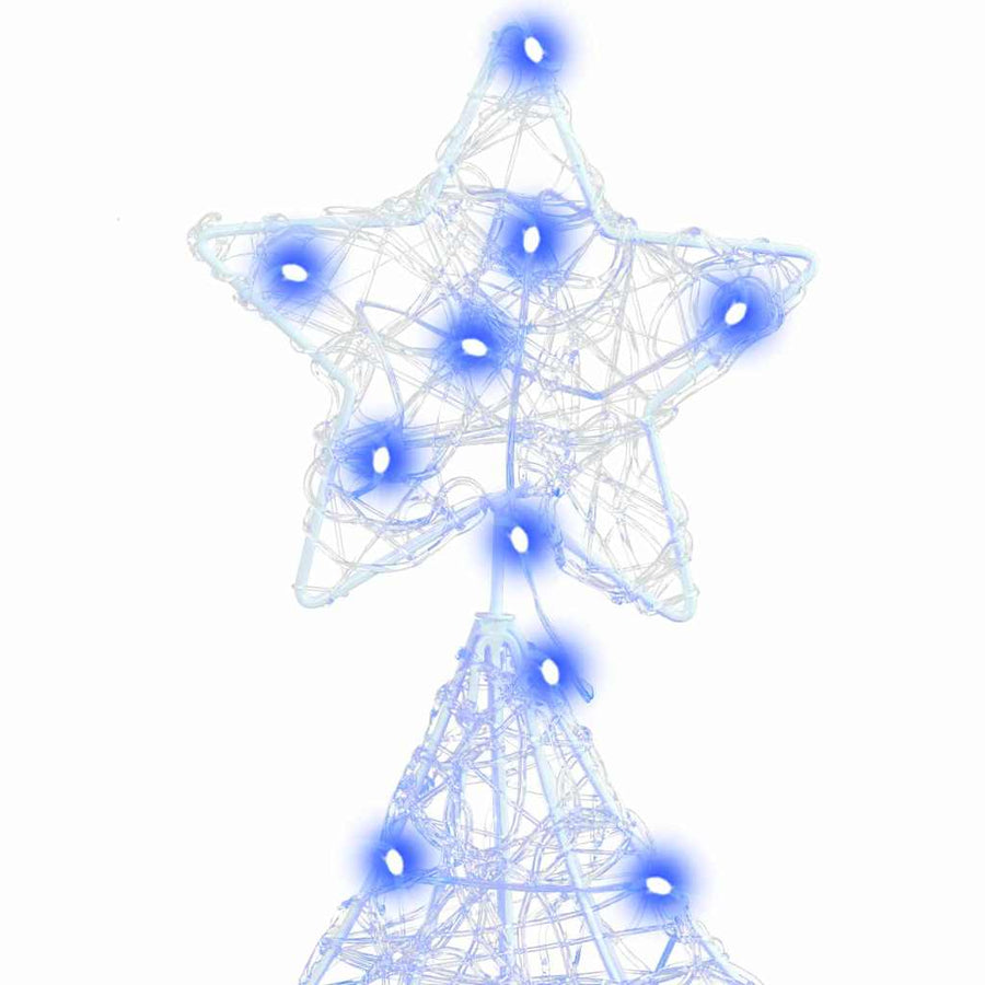 Kerstboom met 100 LED Blauw 120 cm Acryl