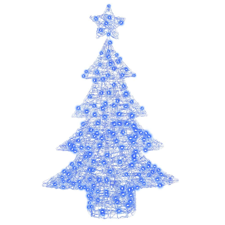 Kerstboom met 100 LED Blauw 120 cm Acryl