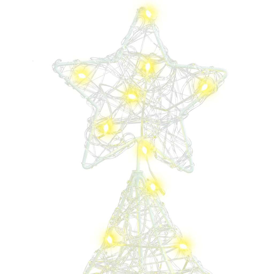 Kerstboom met 160 LED Warmwit 150 cm Acryl