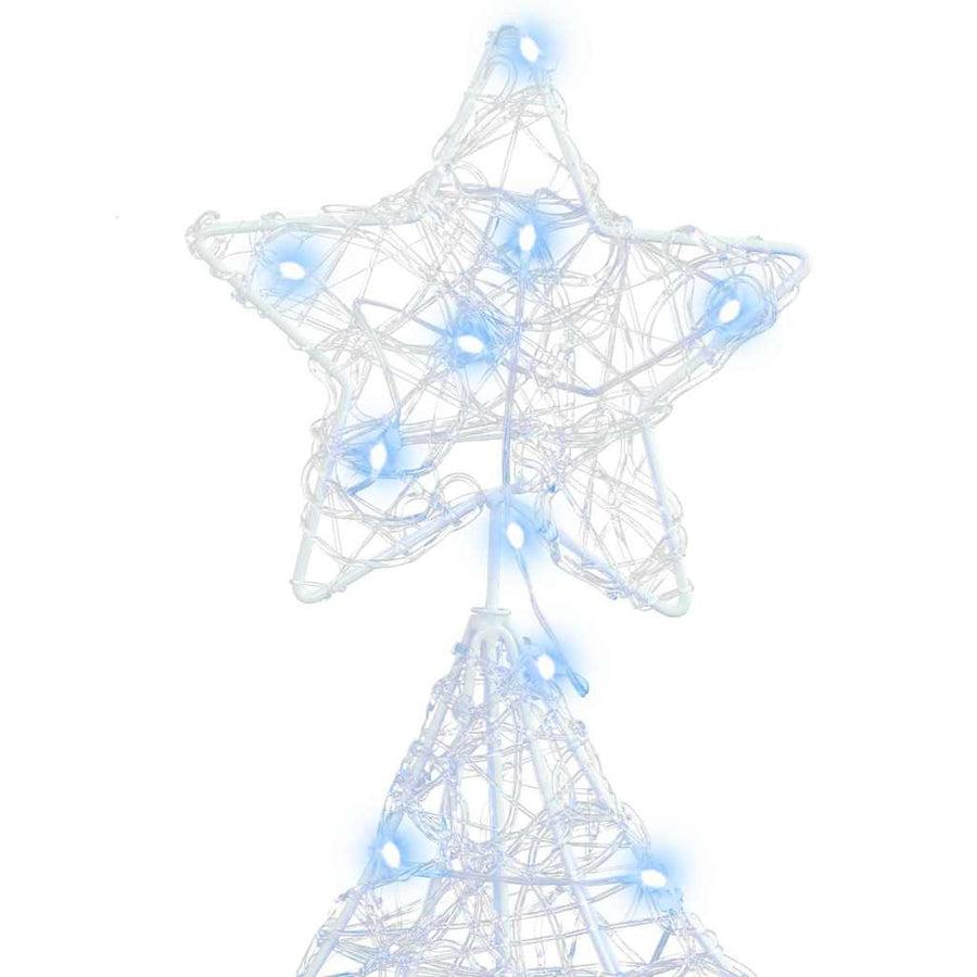 Kerstboom met 160 LED Koudwit 150 cm Acryl