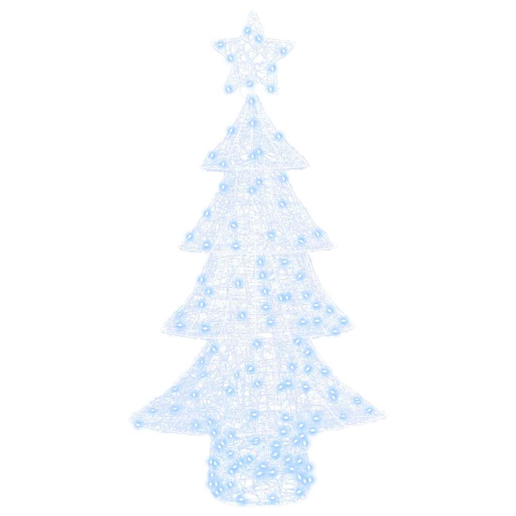 Kerstboom met 160 LED Koudwit 150 cm Acryl