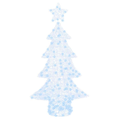 Kerstboom met 160 LED Koudwit 150 cm Acryl