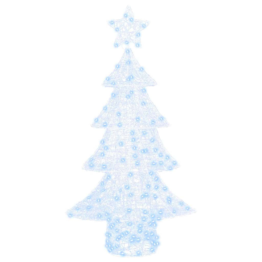 Kerstboom met 160 LED Koudwit 150 cm Acryl