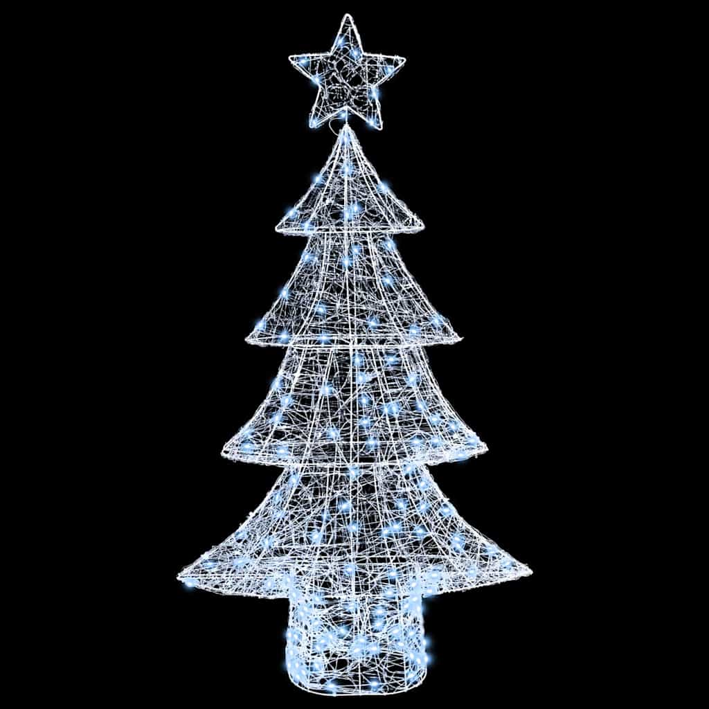 Kerstboom met 160 LED Koudwit 150 cm Acryl