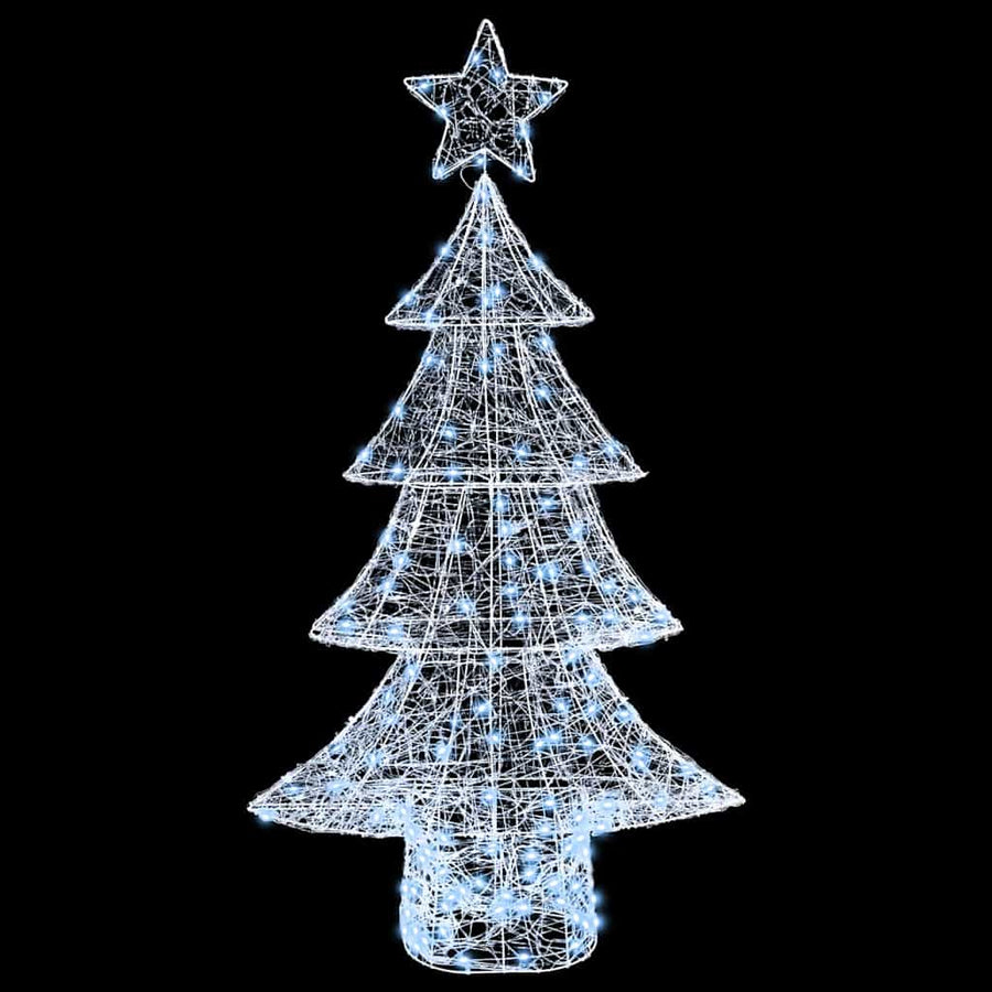 Kerstboom met 160 LED Koudwit 150 cm Acryl