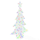 Christmas Tree with 160 LED Multicolor 150 cm Acrylic