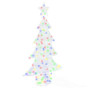 Kerstboom 150 cm 160 LED multikleur acryl