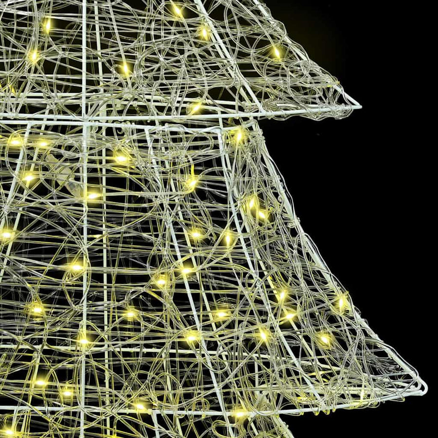 Kerstboom met 240 LED Warmwit 180 cm Acryl