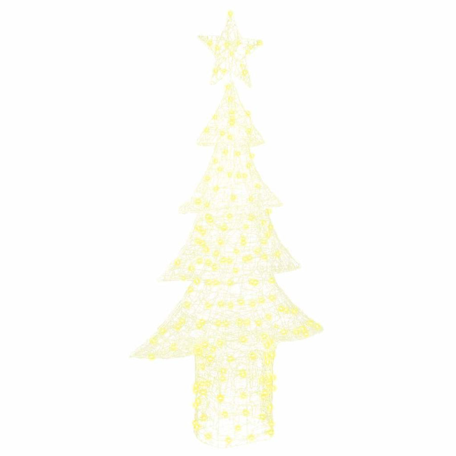 Kerstboom met 240 LED Warmwit 180 cm Acryl