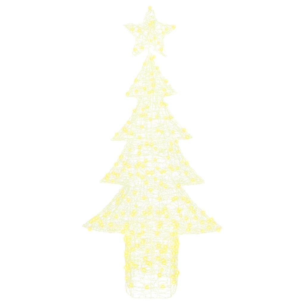 Kerstboom met 240 LED Warmwit 180 cm Acryl