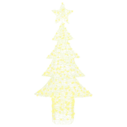 Kerstboom met 240 LED Warmwit 180 cm Acryl