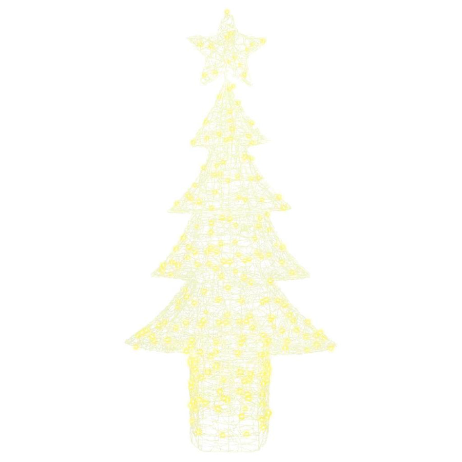 Kerstboom met 240 LED Warmwit 180 cm Acryl