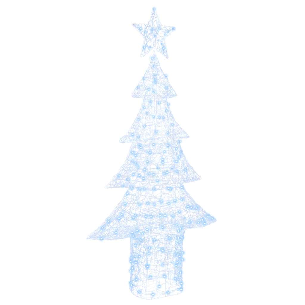 Kerstboom met 240 LED Koudwit 180 cm Acryl