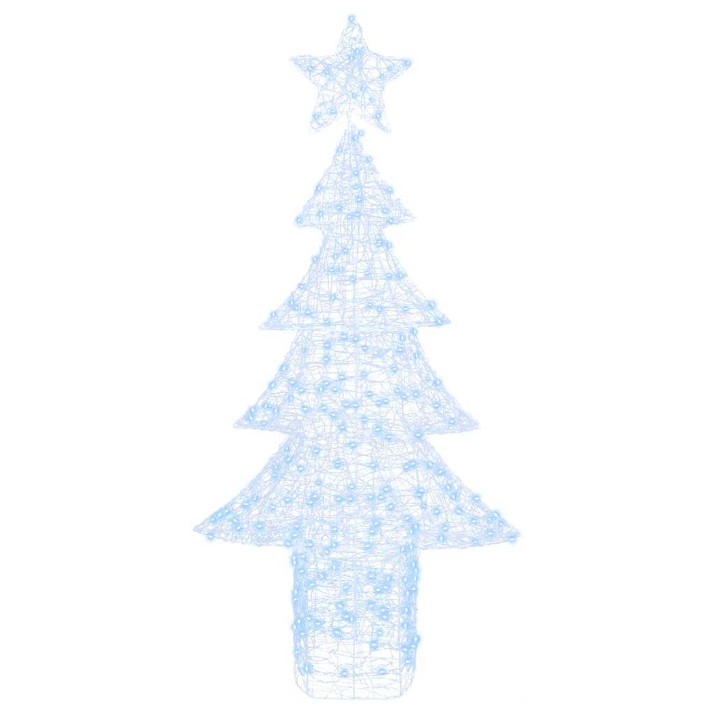 Kerstboom met 240 LED Koudwit 180 cm Acryl