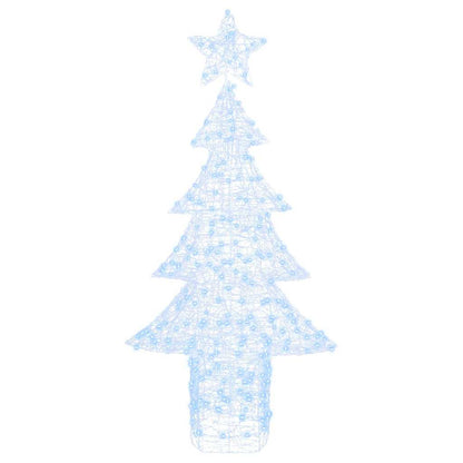 Kerstboom met 240 LED Koudwit 180 cm Acryl