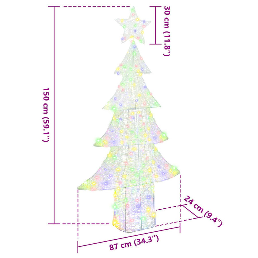 Kerstversiering Multikleur 180 cm