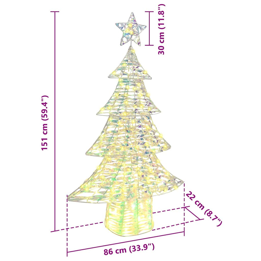 Kerstboom met 160 LED Warmwit 150 cm PET